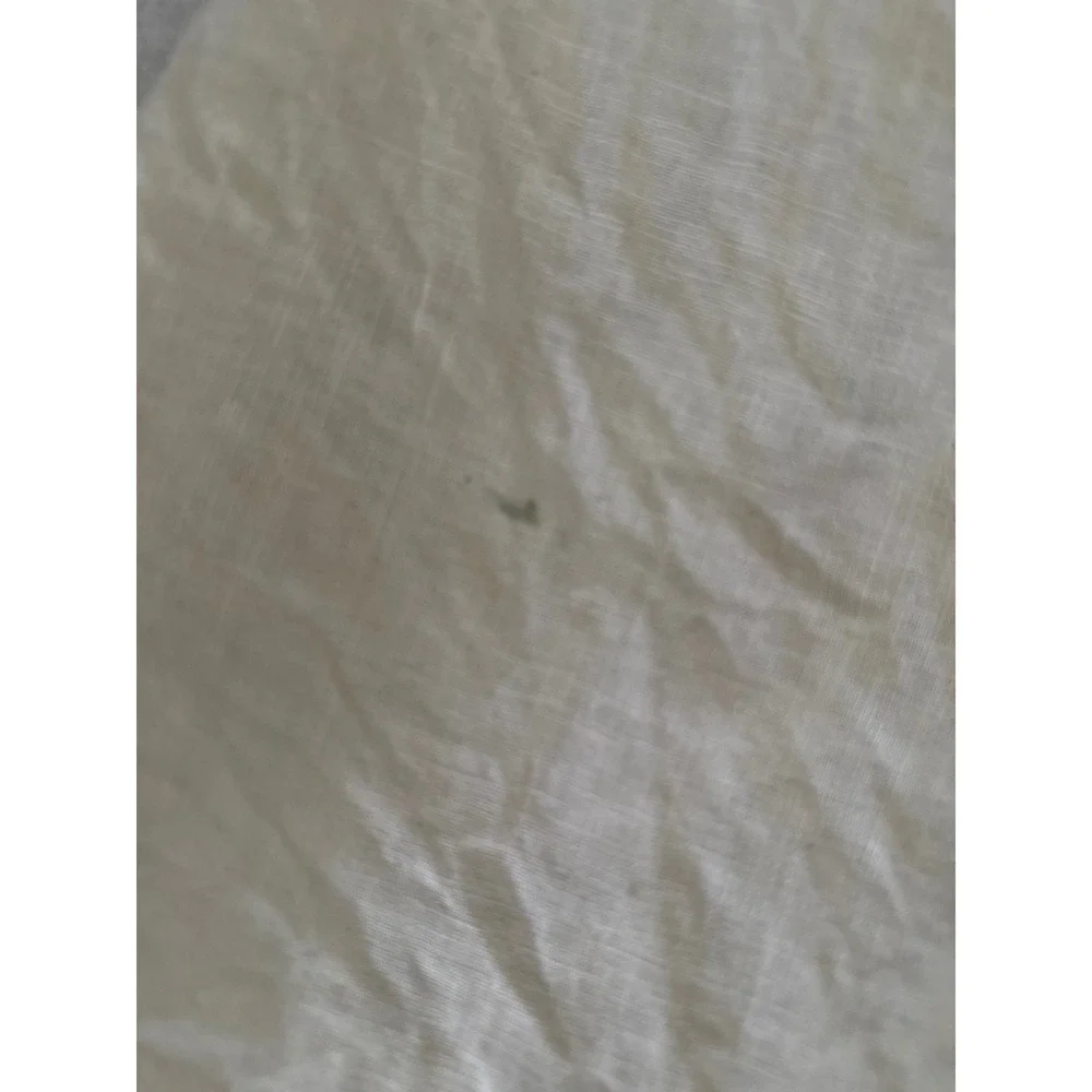 Banana Republic Linen Shirt Button Up Short‎ Sleeve Pockets Men's Large White